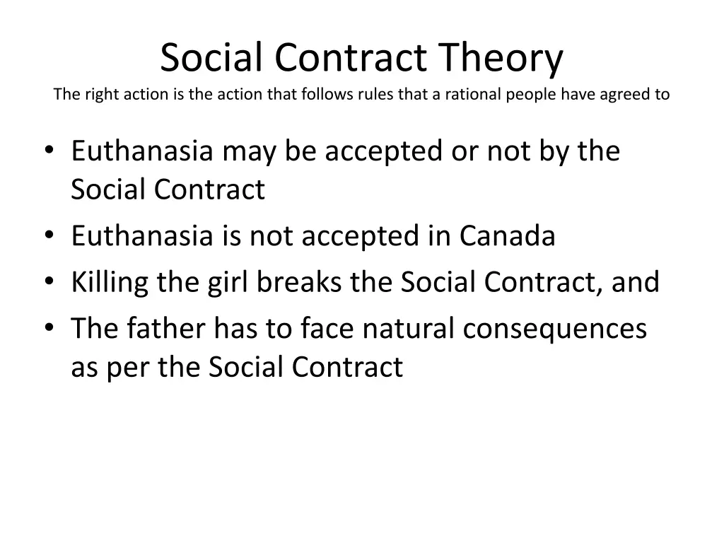 social contract theory the right action