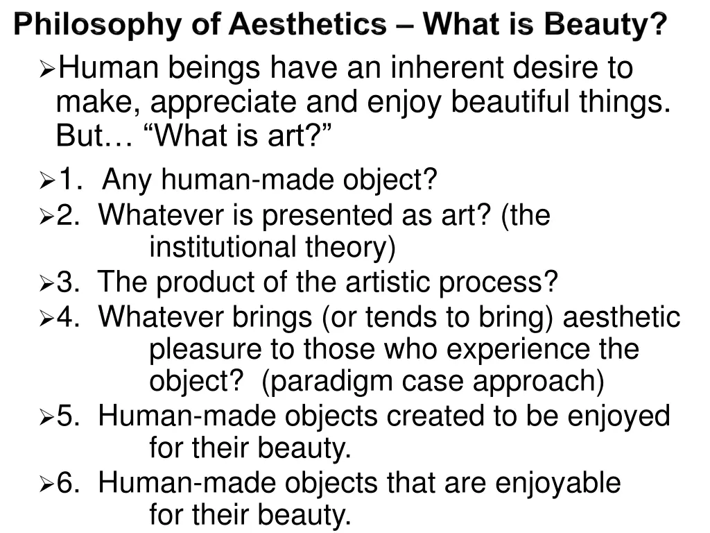 human beings have an inherent desire to make