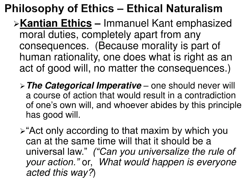 kantian ethics immanuel kant emphasized moral