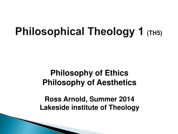 philosophy of ethics philosophy of aesthetics