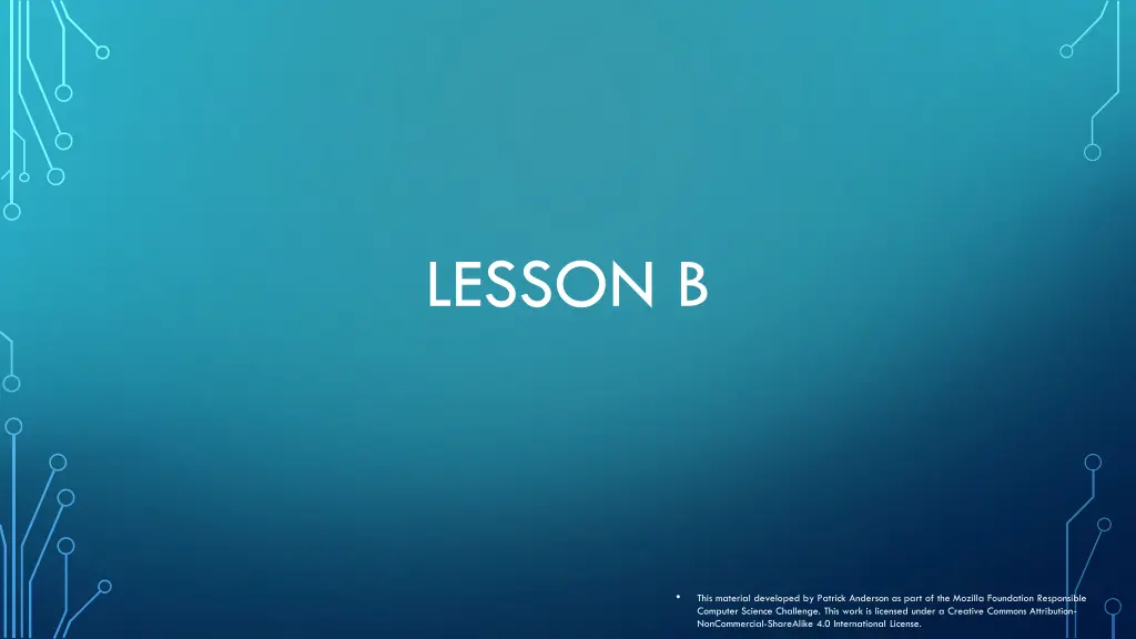 lesson b