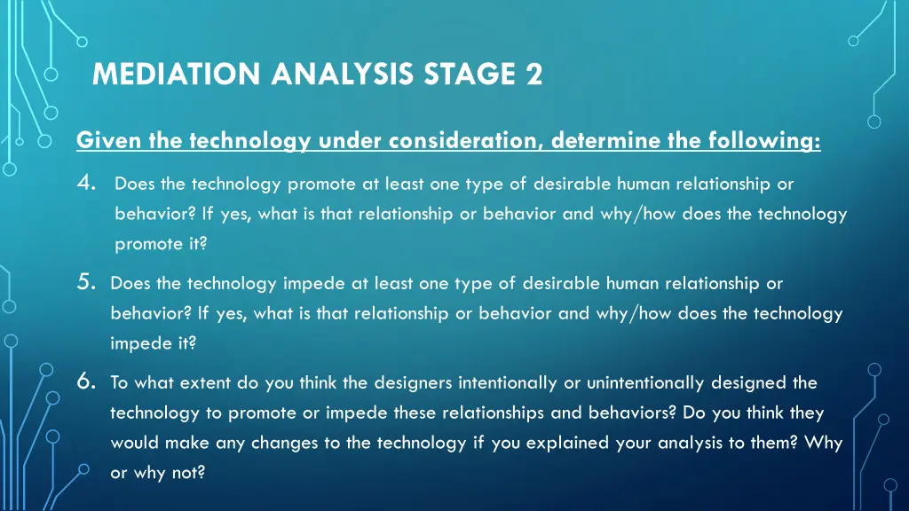 mediation analysis stage 2