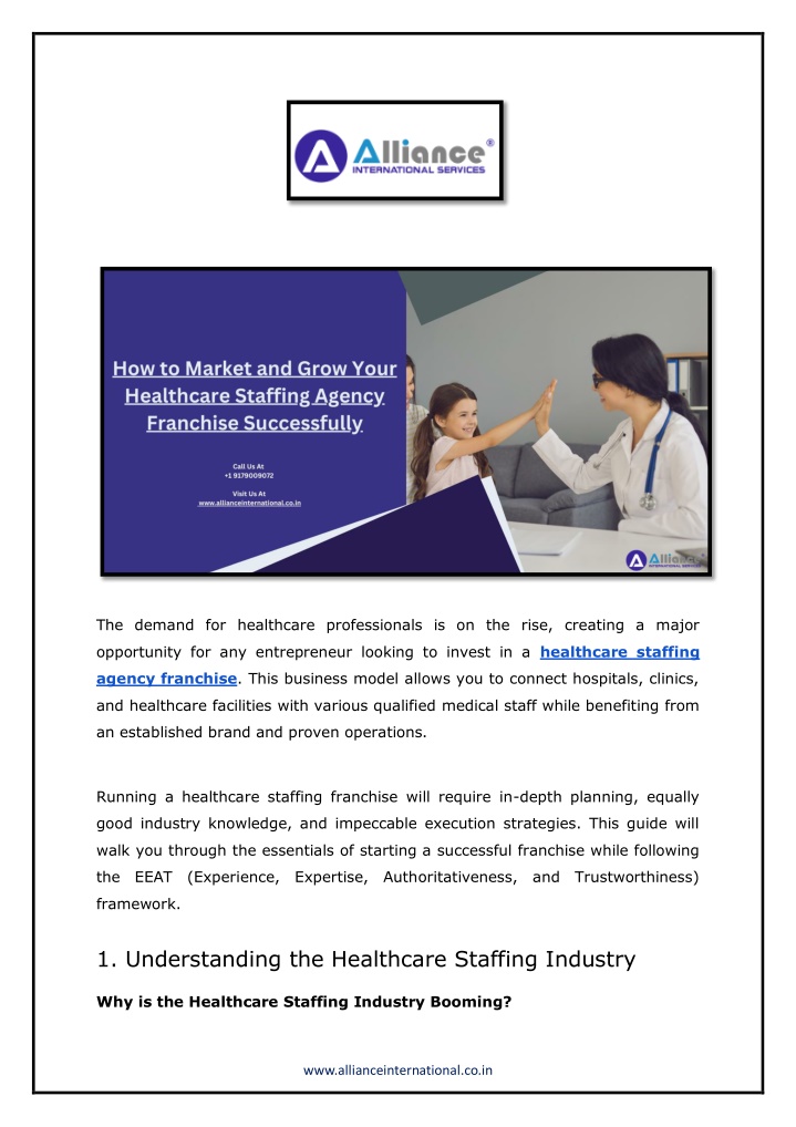 the demand for healthcare professionals