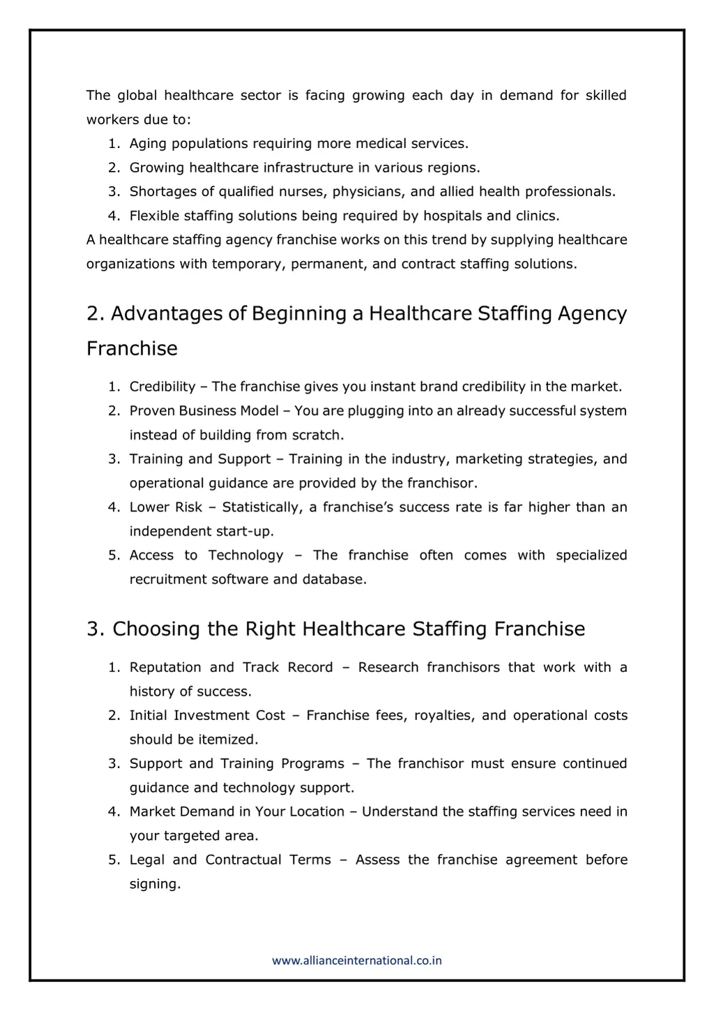 the global healthcare sector is facing growing