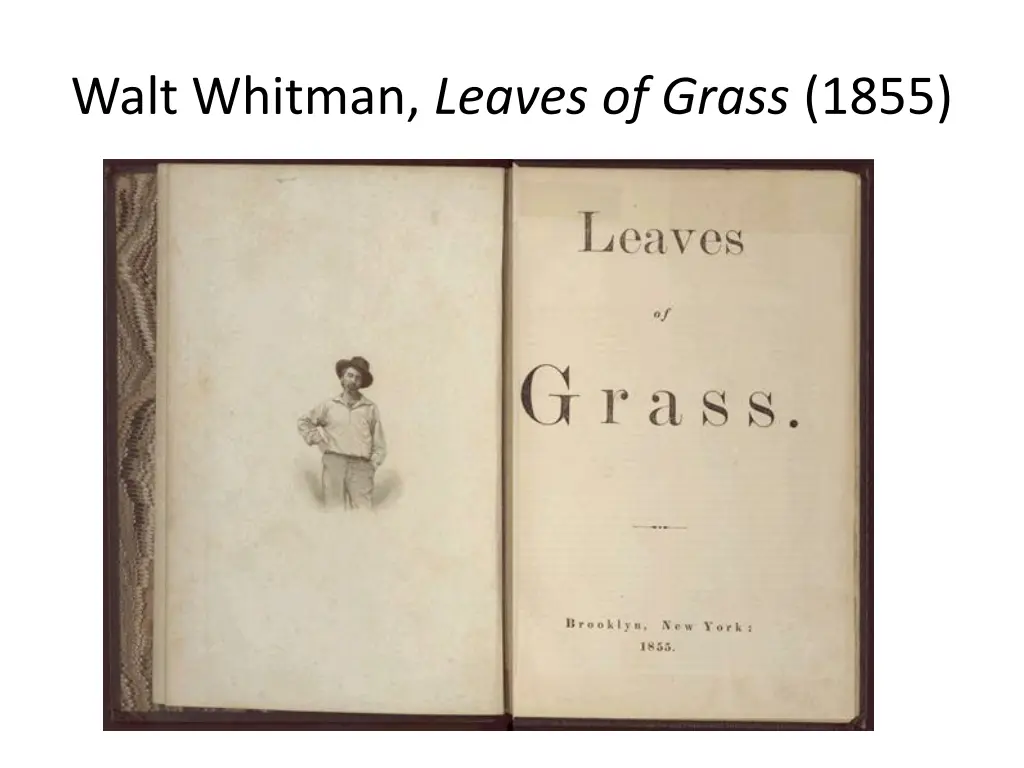 walt whitman leaves of grass 1855