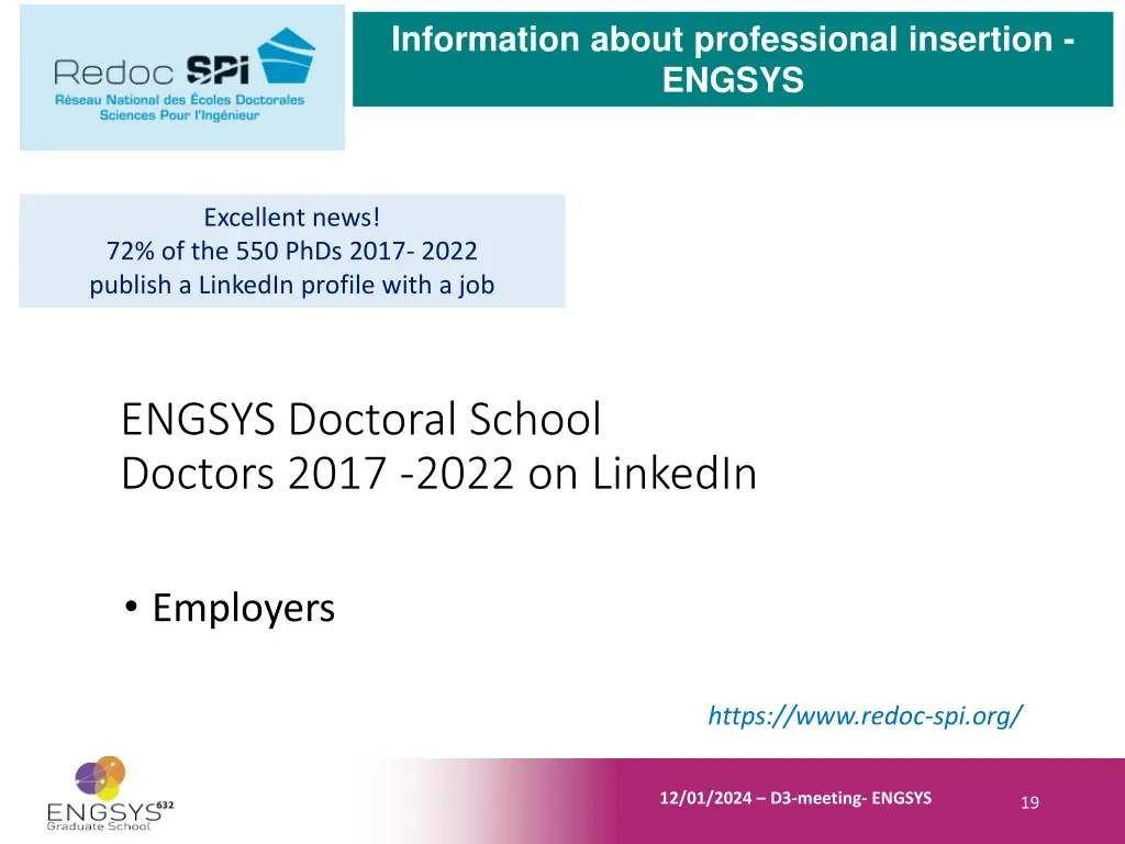 information about professional insertion engsys