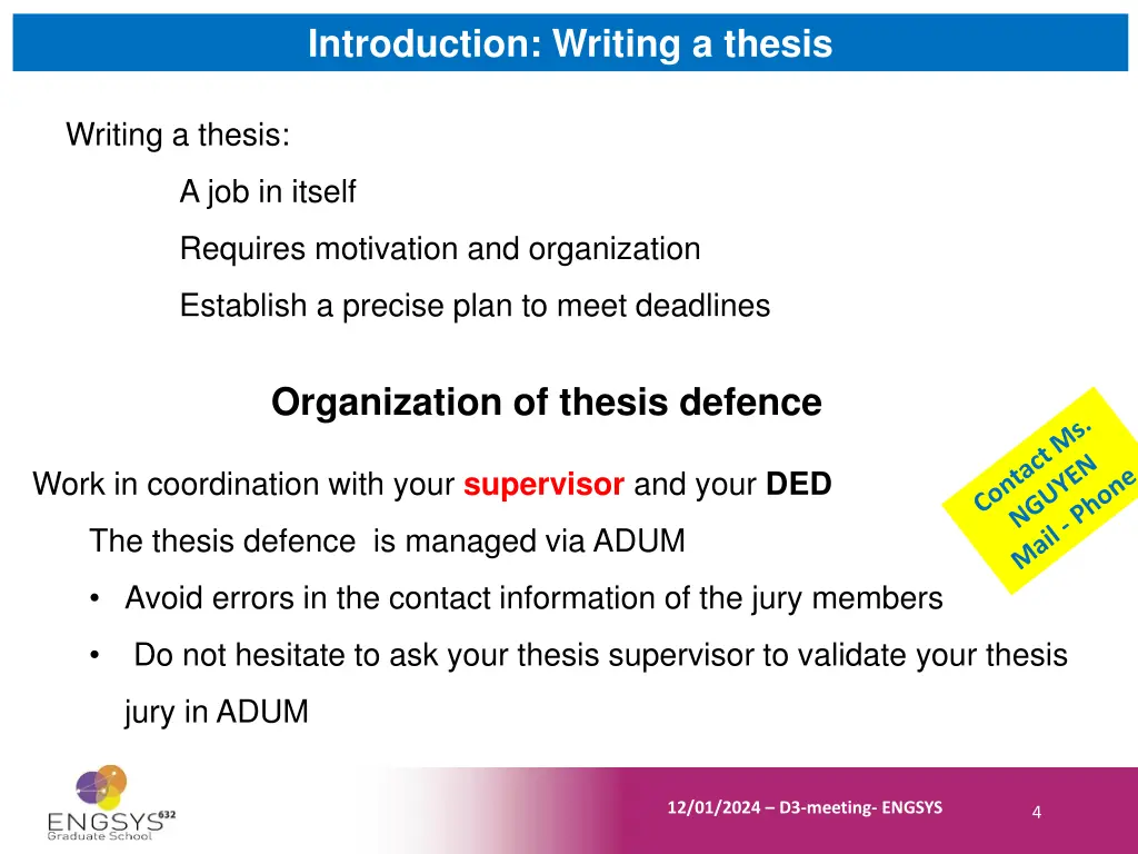 introduction writing a thesis