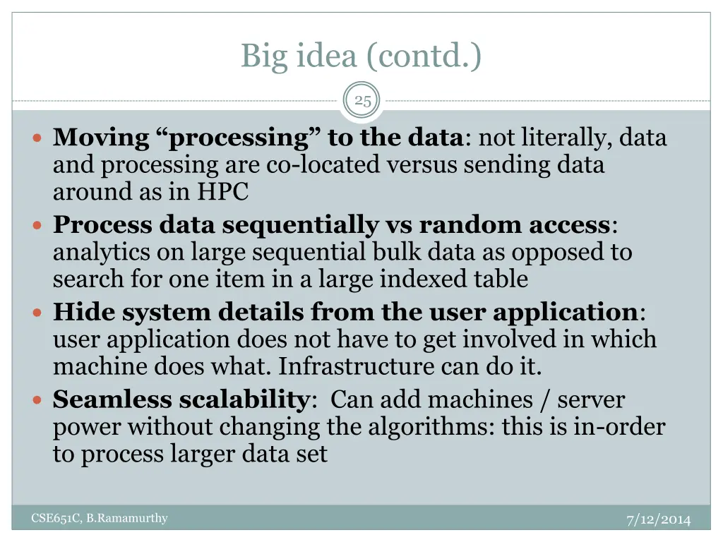 big idea contd
