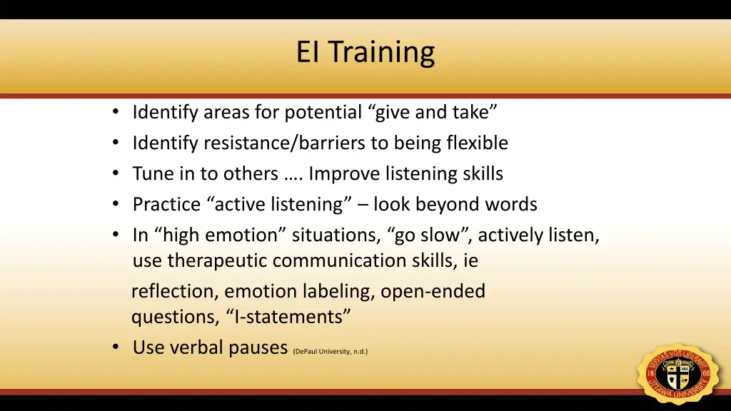 ei training 1