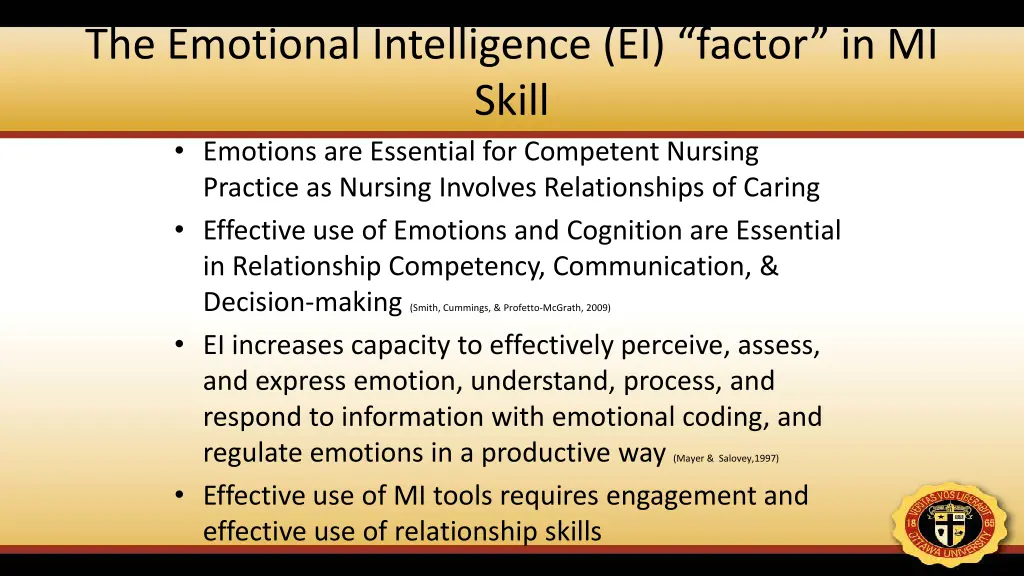the emotional intelligence ei factor in mi skill