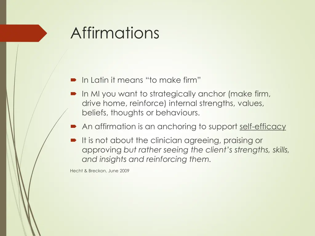 affirmations