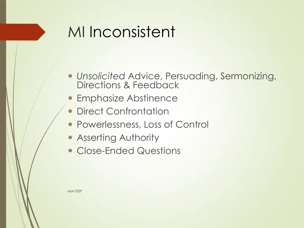 mi inconsistent