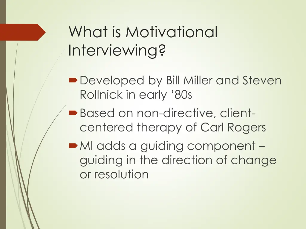 what is motivational interviewing