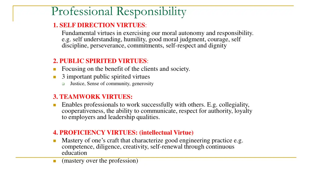 professional responsibility 1
