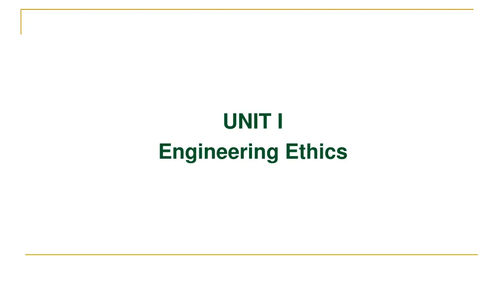 unit i