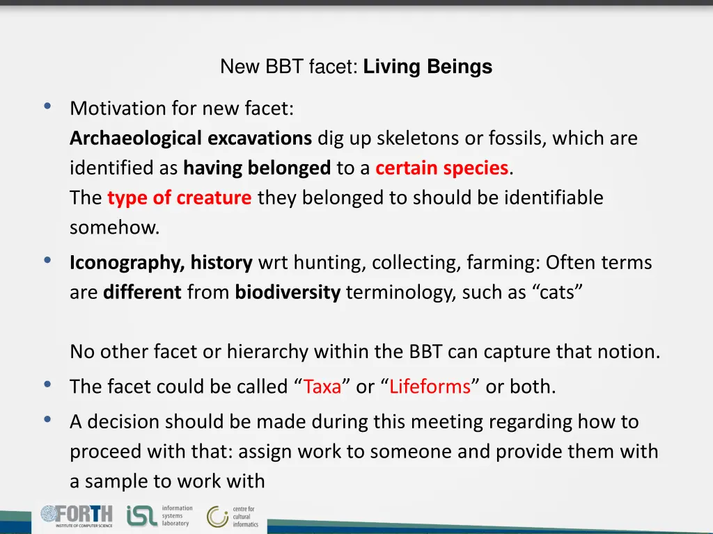 new bbt facet living beings