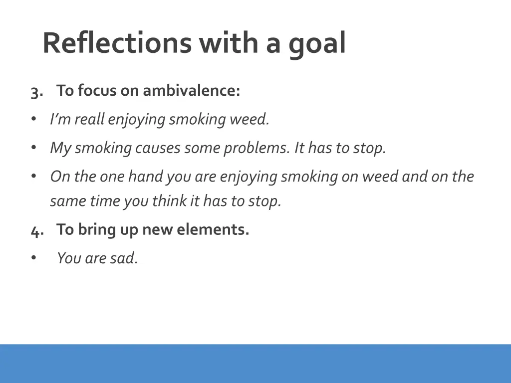reflections with a goal 1