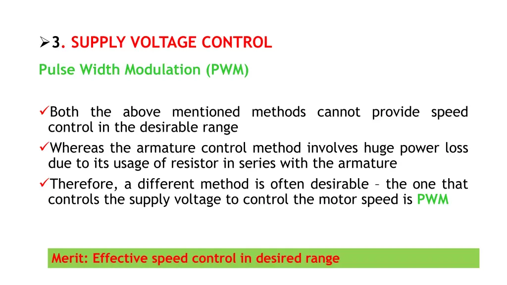 3 supply voltage control