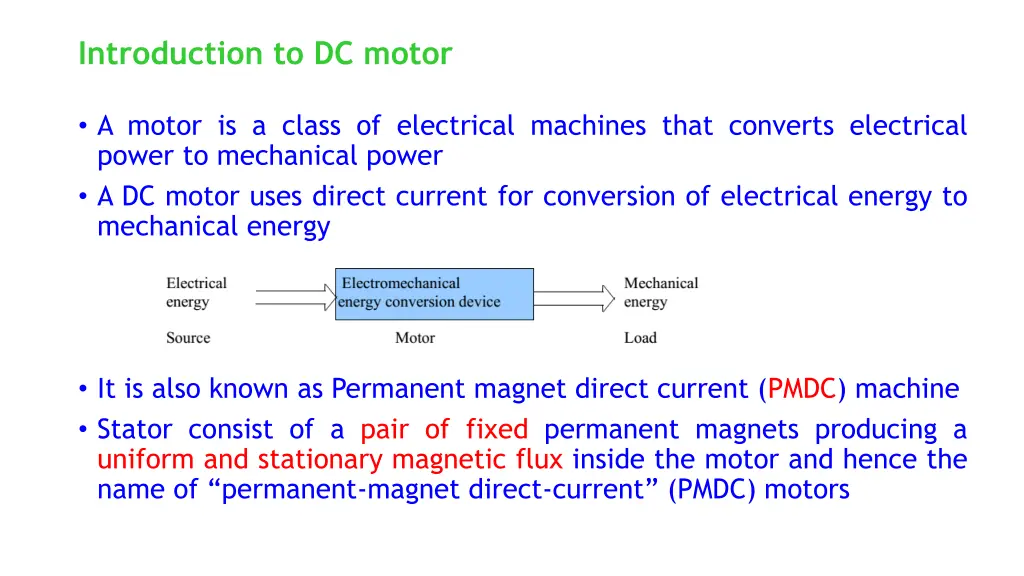 introduction to dc motor