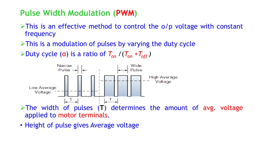 pulse width modulation pwm