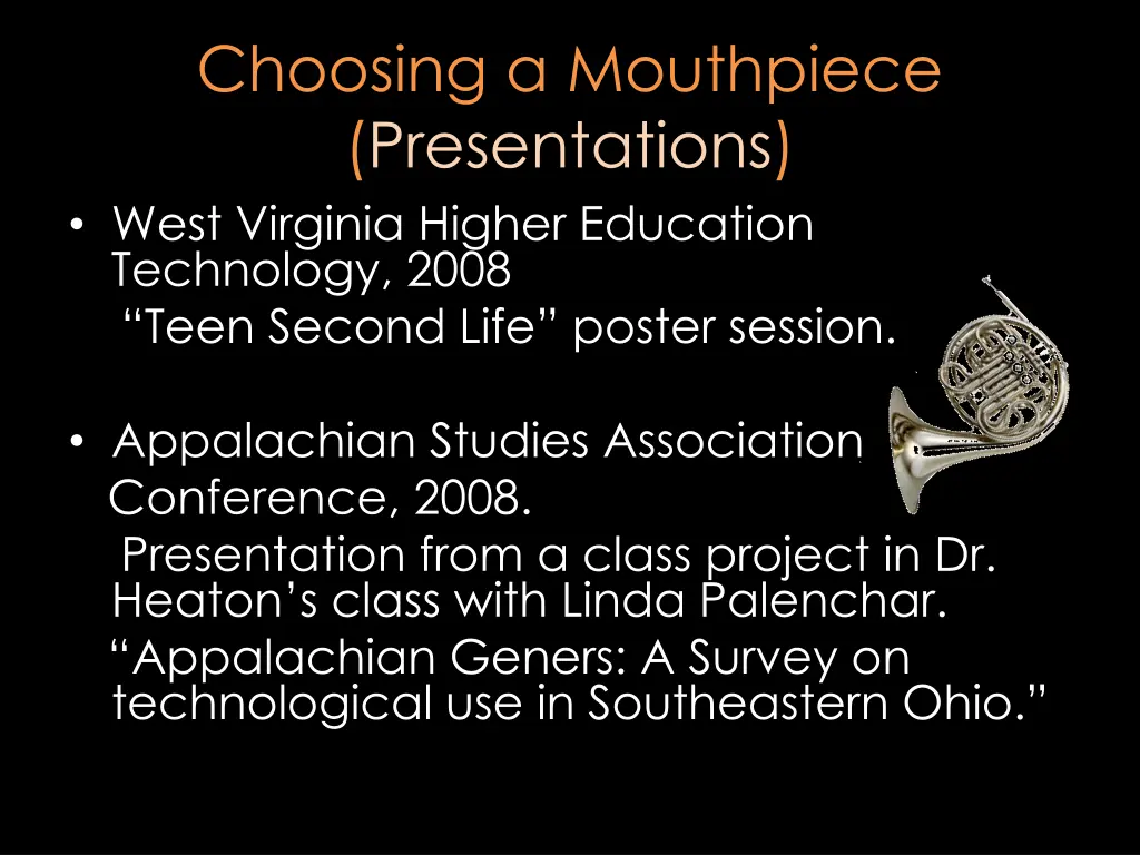 choosing a mouthpiece presentations west virginia