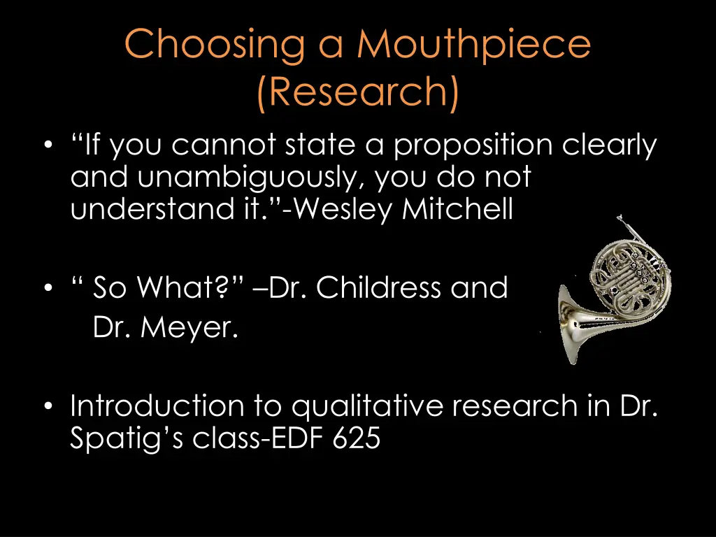 choosing a mouthpiece research if you cannot