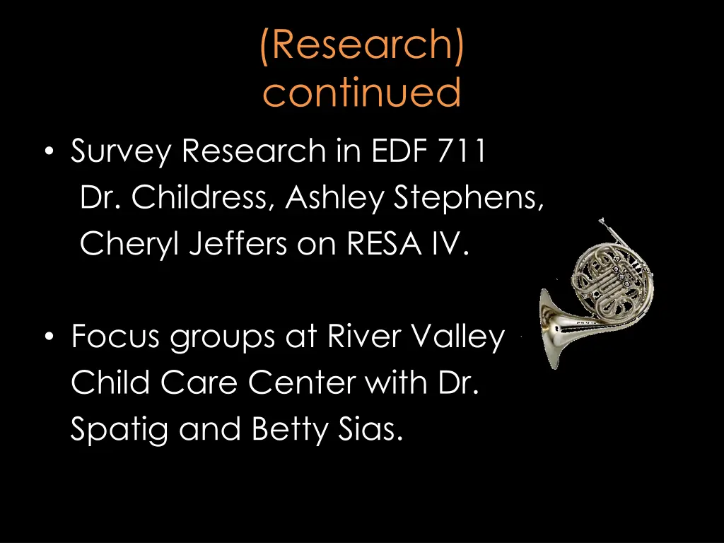 research continued