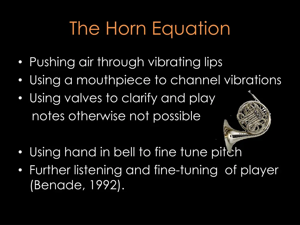 the horn equation