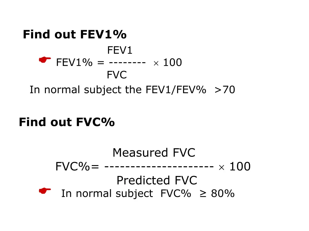 find out fev1 fev1 fev1 100 fvc in normal subject