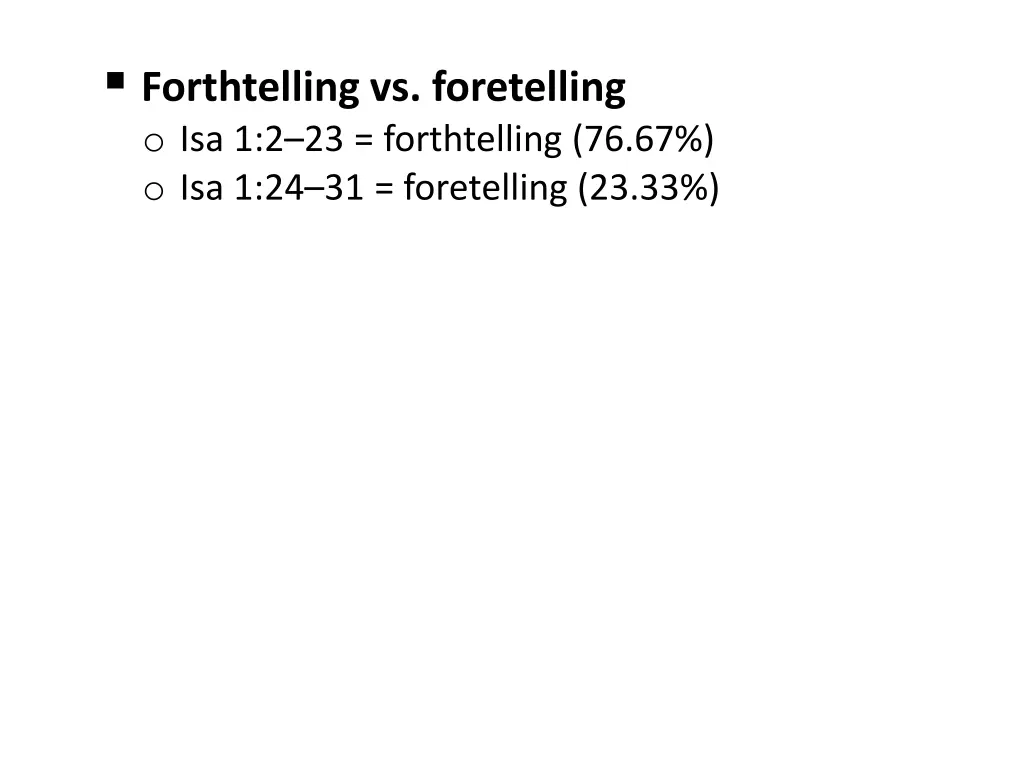forthtelling vs foretelling
