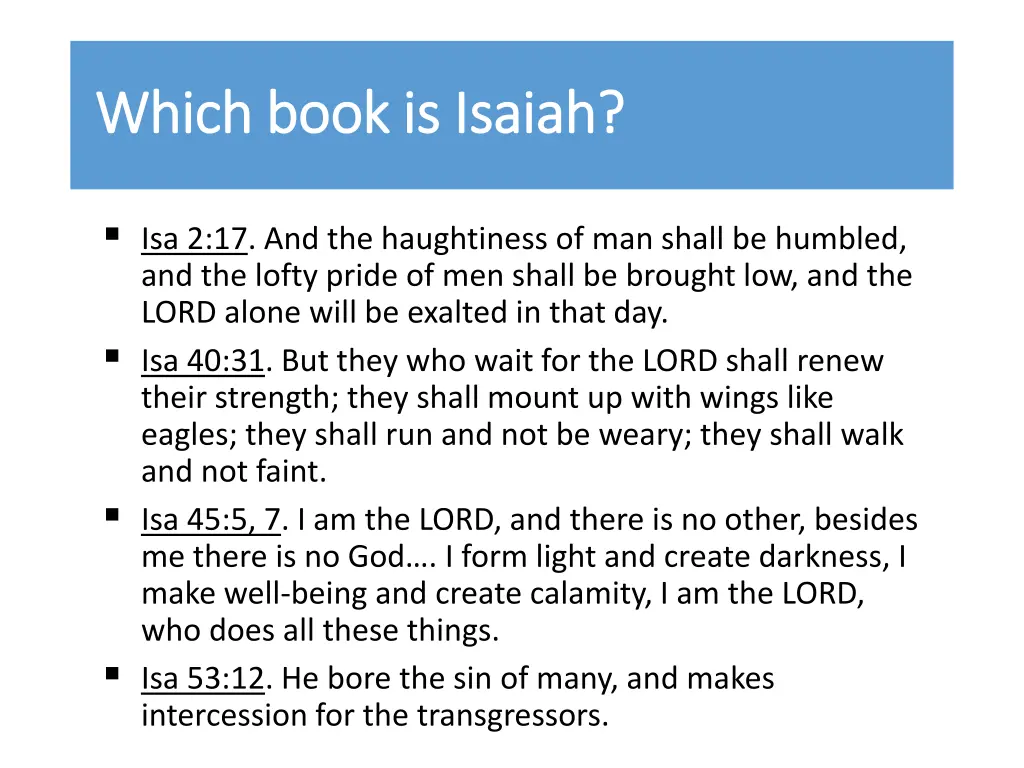 which book is isaiah which book is isaiah
