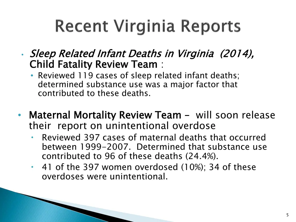 sleep related infant deaths in virginia 2014