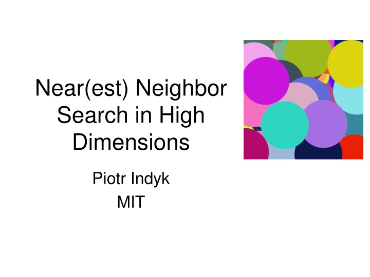near est neighbor search in high dimensions