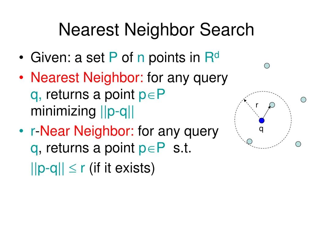 nearest neighbor search