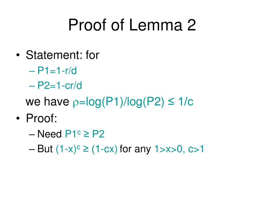 proof of lemma 2