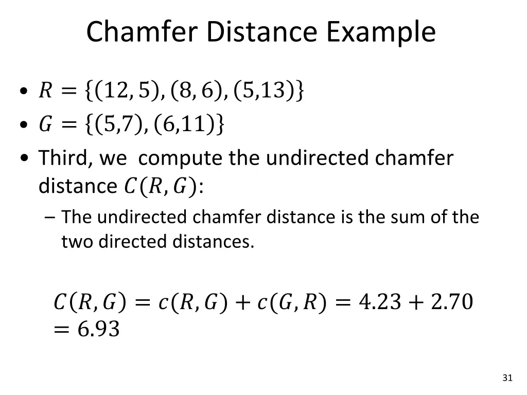 chamfer distance example 2