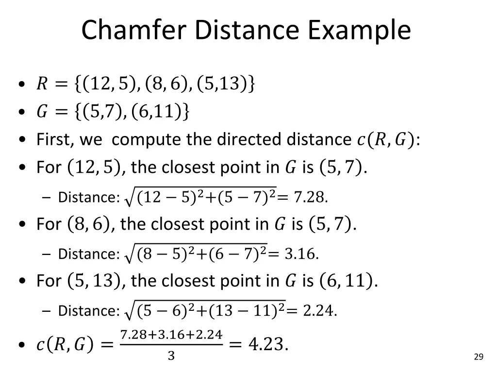 chamfer distance example