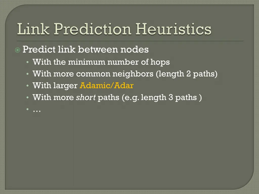 predict link between nodes with the minimum 1