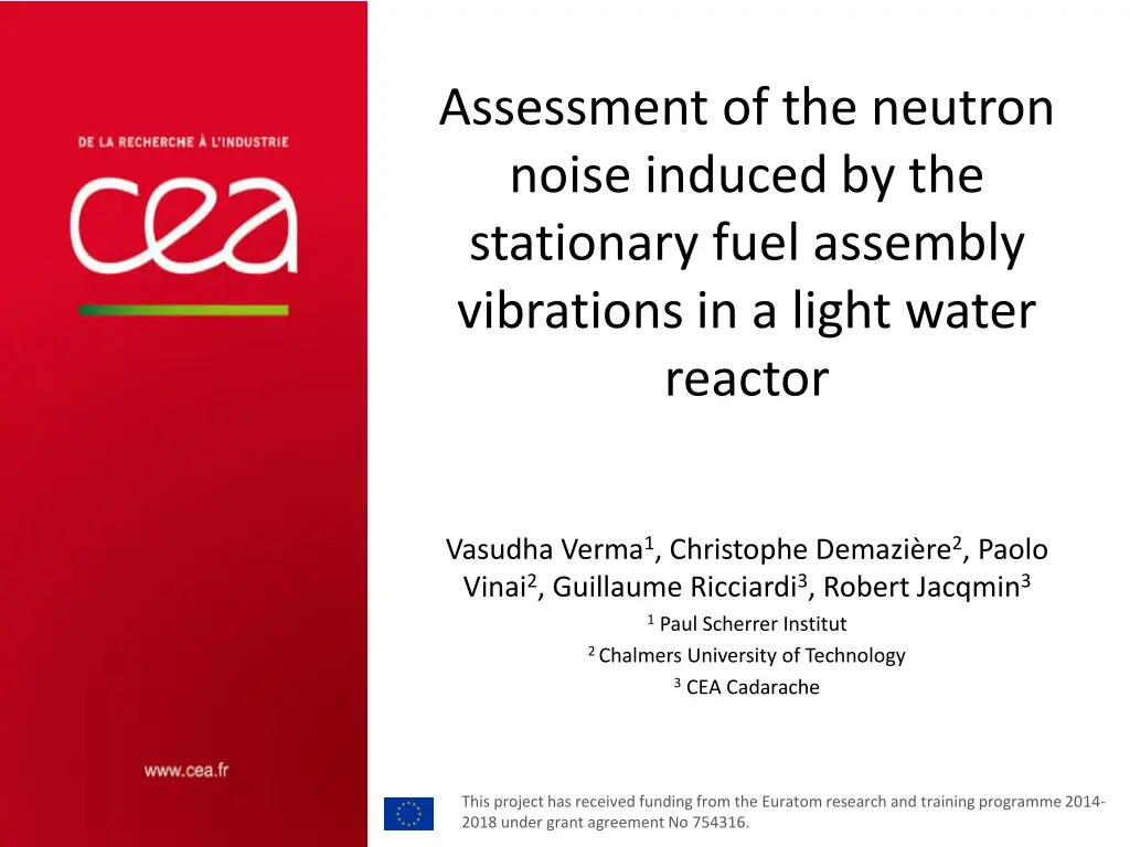 assessment of the neutron noise induced 1