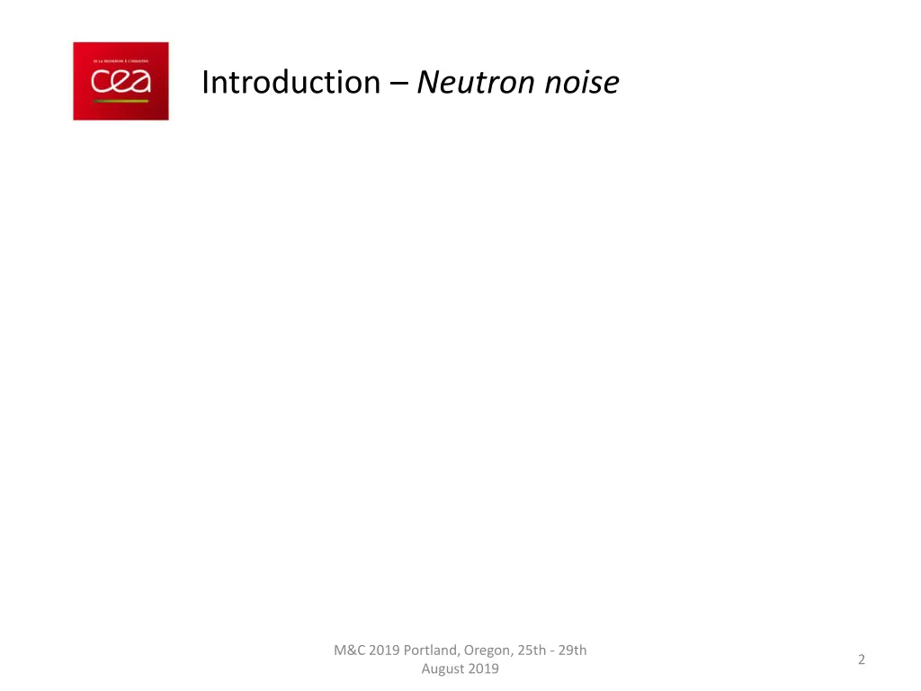 introduction neutron noise