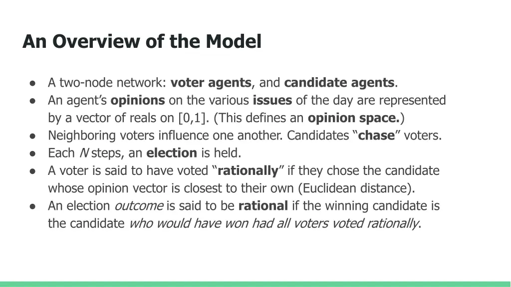 an overview of the model