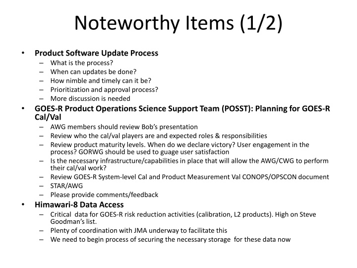noteworthy items 1 2