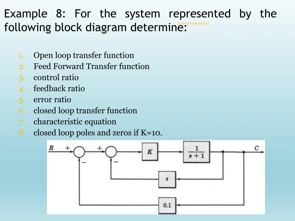example 8 for the system represented