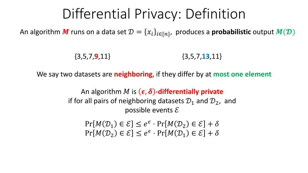 differential privacy definition 1