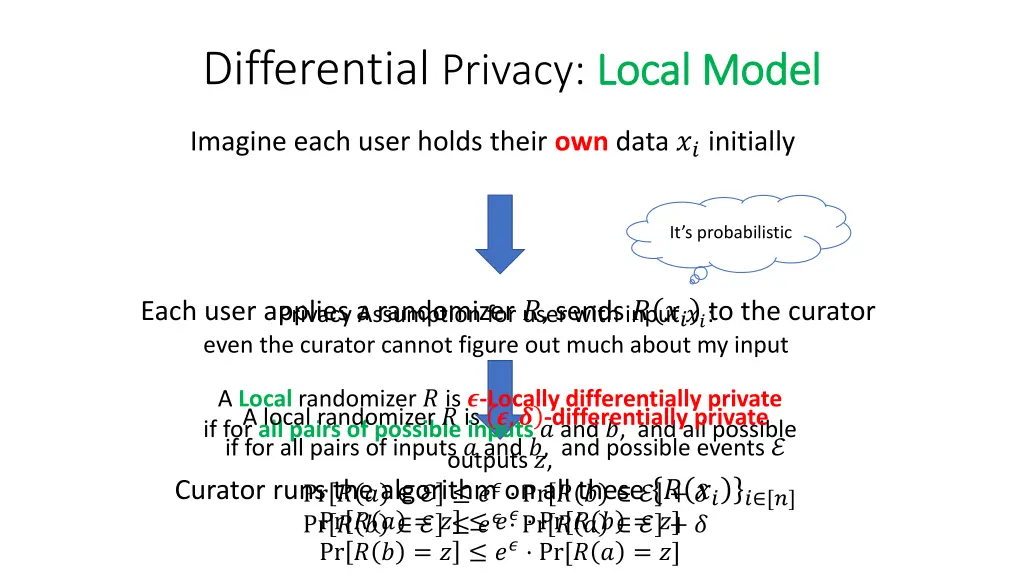 differential privacy local model