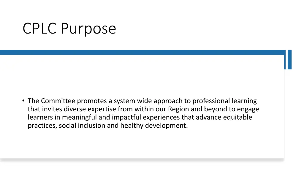 cplc purpose