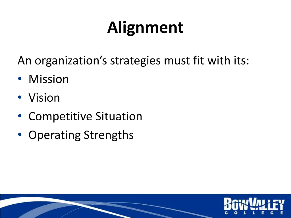 alignment