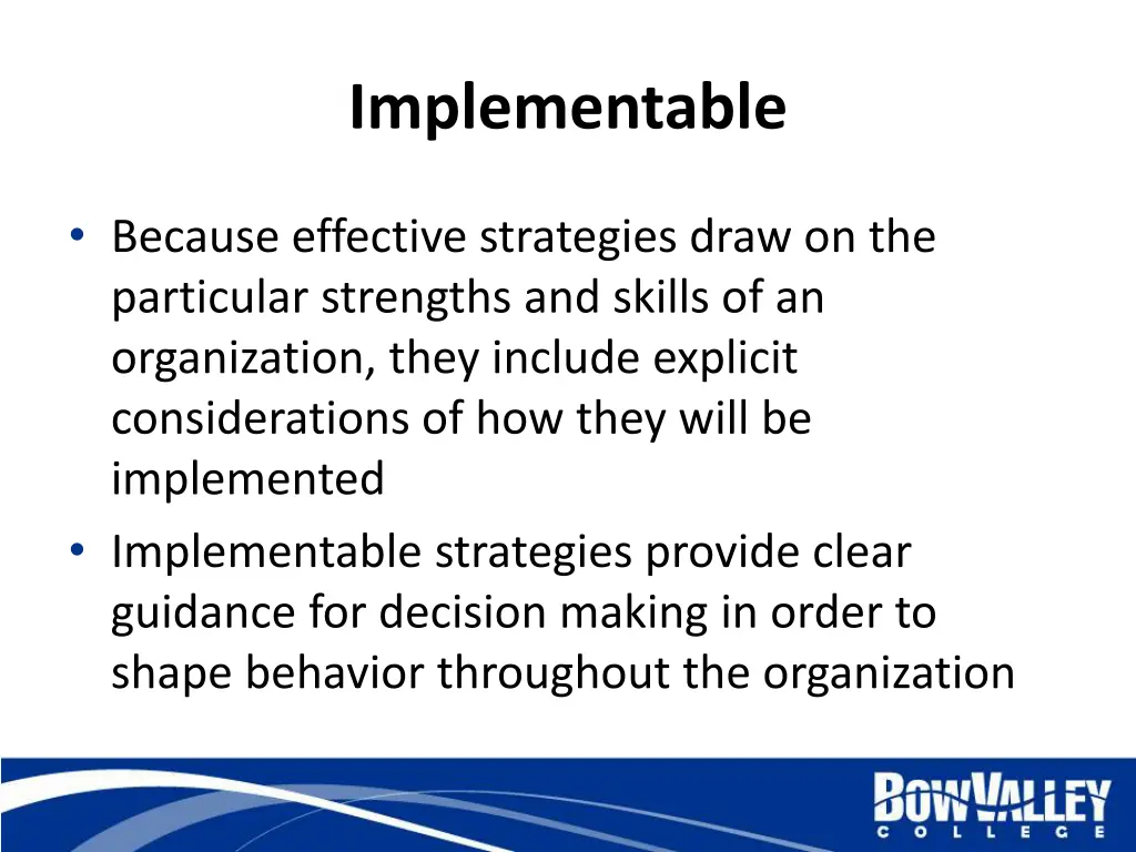 implementable