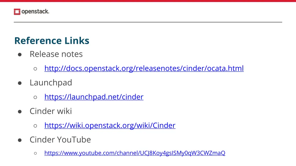 reference links release notes http docs openstack
