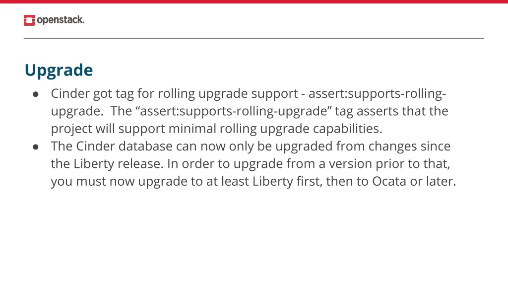 upgrade cinder got tag for rolling upgrade